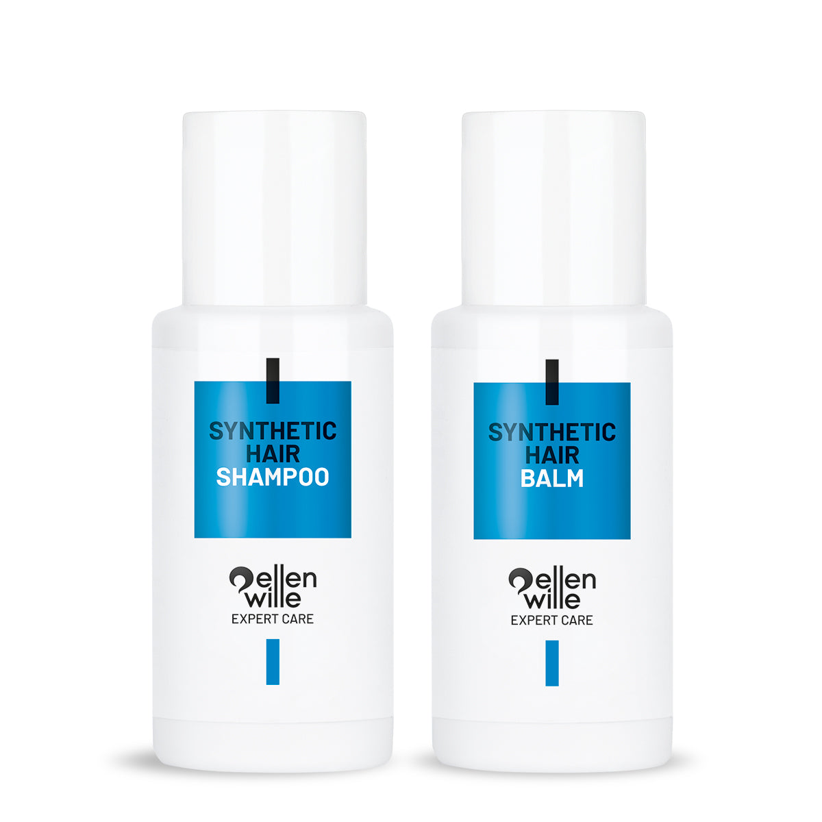 REISEPFLEGESET FÜR SYNTHETISCHES HAAR – 2x 50 ml (Shampoo & Balsam)