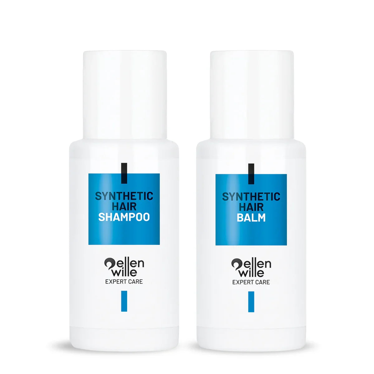 REISEPFLEGESET FÜR SYNTHETISCHES HAAR – 2x 50 ml (Shampoo & Balsam) - PerückenSchramm