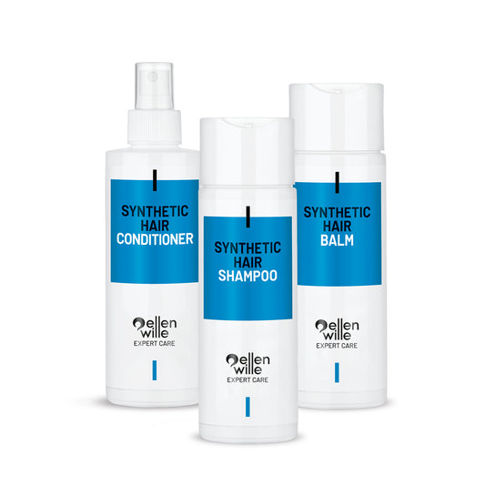PFLEGESET FÜR SYNTHETISCHES HAAR - SHAMPOO, BALSAM & CONDITIONER (je 200 ml)