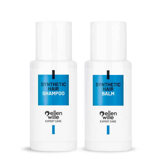 REISEPFLEGESET FÜR SYNTHETISCHES HAAR – 2x 50 ml (Shampoo & Balsam)